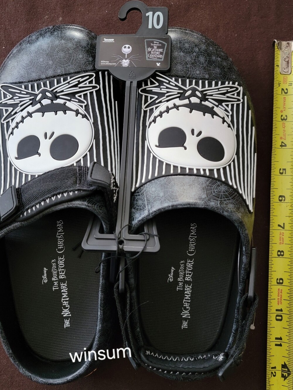 Men's Ground Up Nightmare Before Christmas Clog Sandal Shoes Disney Size 10 New